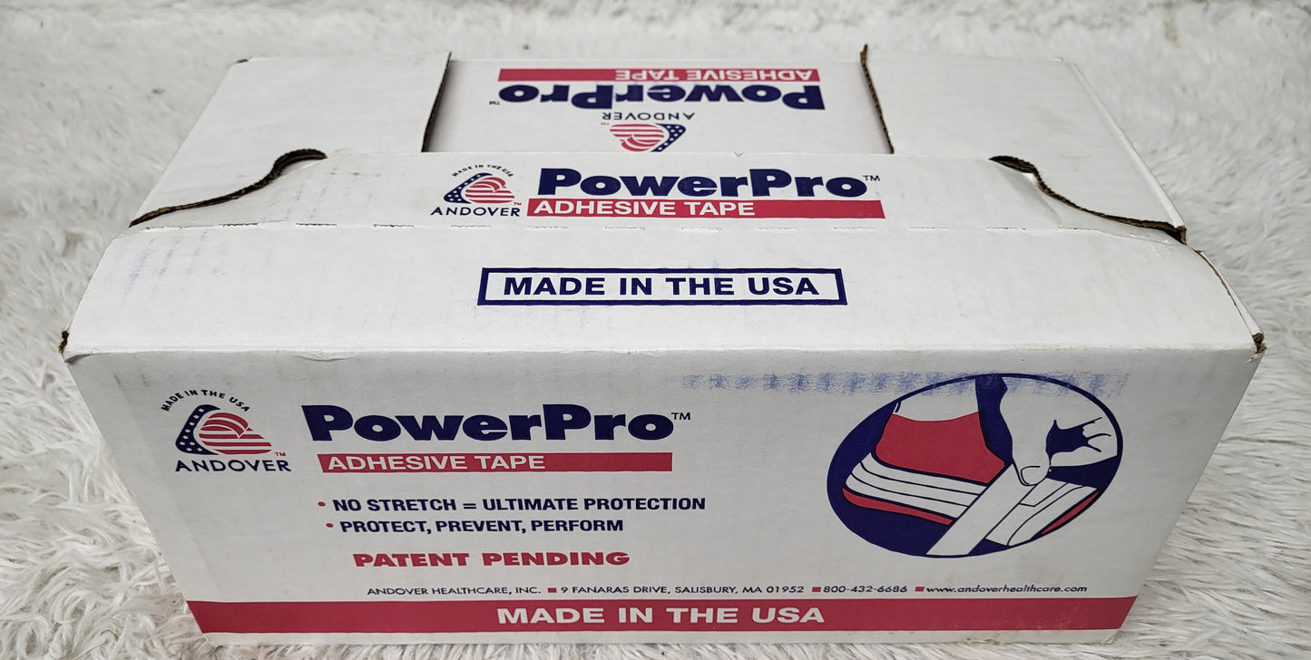PowerPro Athletic 胶带 2"x15yd 棉布粘合剂 白色 24/箱