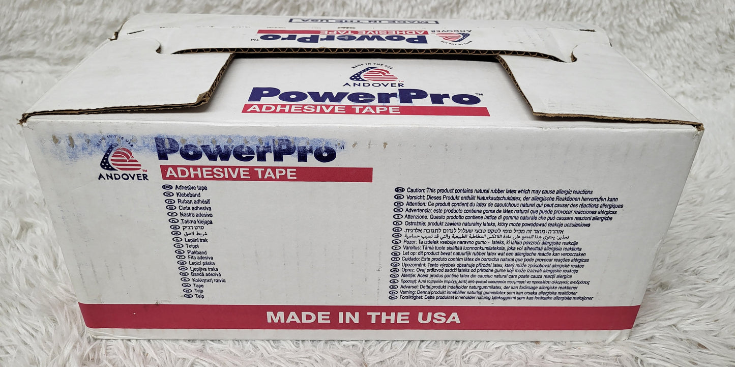 PowerPro Athletic 胶带 2"x15yd 棉布粘合剂 白色 24/箱