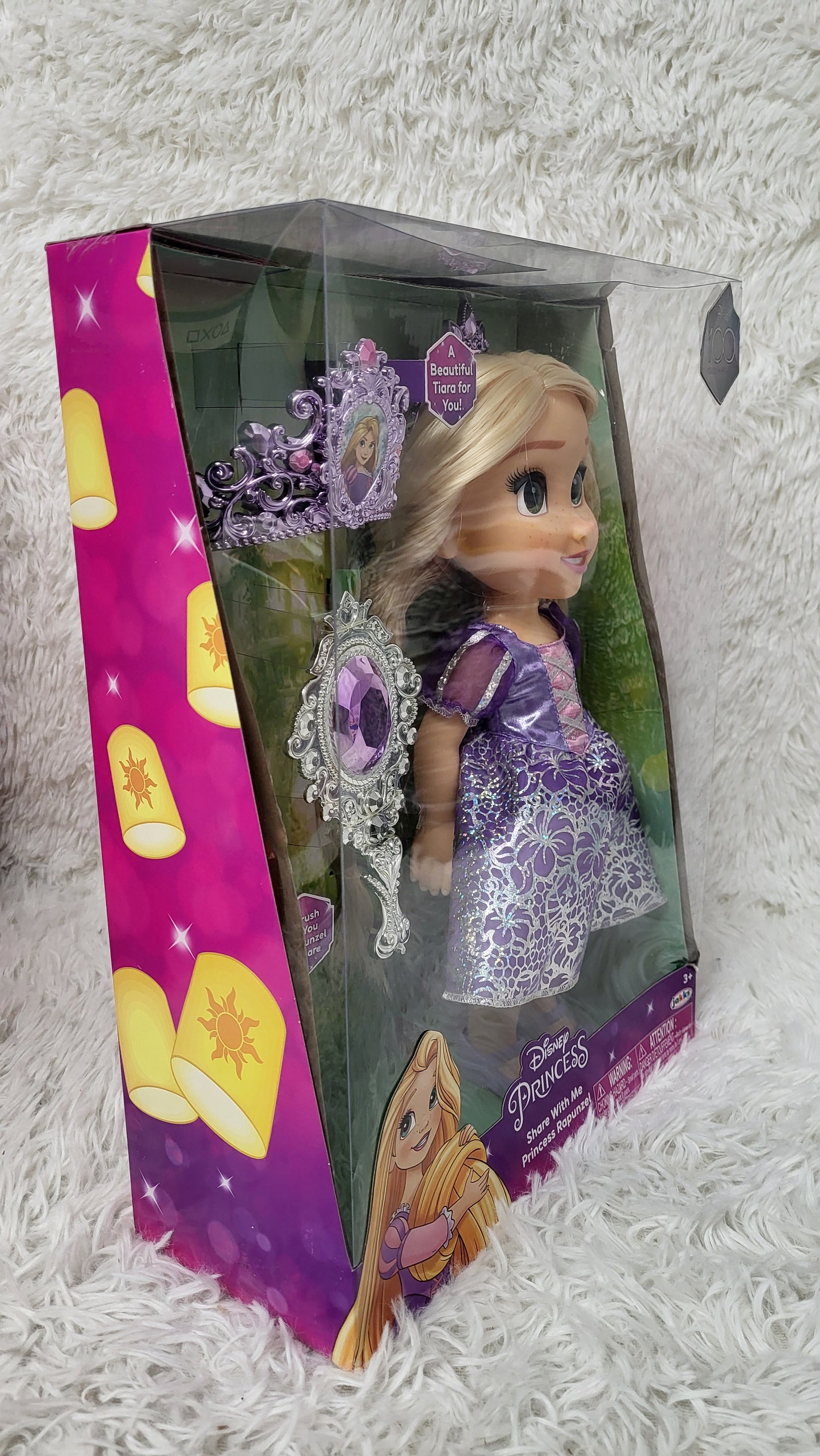 Disney Princess Share with Me Rapunzel Doll With Tiara, Brush, Removable Clothes