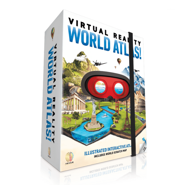 虚拟现实世界地图集！与 DK 图书 |儿童科学套件、STEM 玩具、VR 护目镜