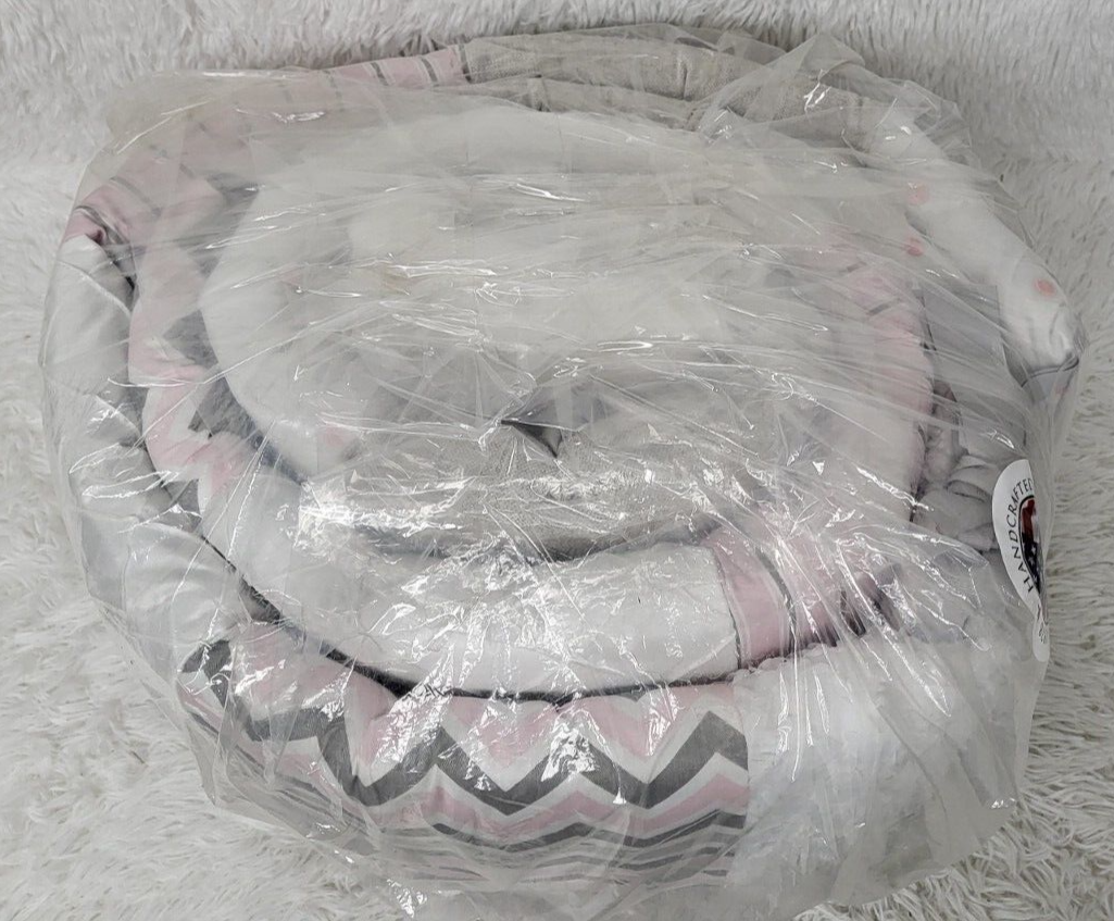 Glenna Jean Bedding Crib Set Pink/Cream 4 Piece